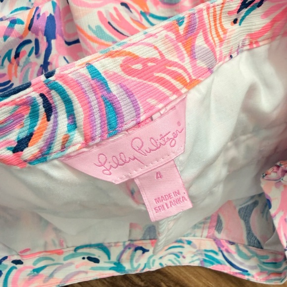 Lilly Pulitzer Pink Pelican Scallop Hem Shorts - Picture 6 of 8
